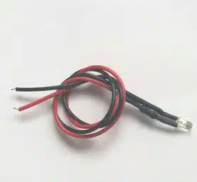 5 mm led met draad groen 12V (2 stuks)