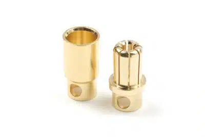 8.0mm goudstekker, Man. + Vrouw. (4paa