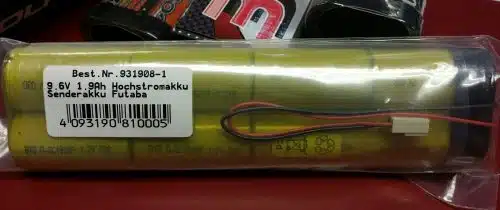 9,6V 1900 mAh zender accu