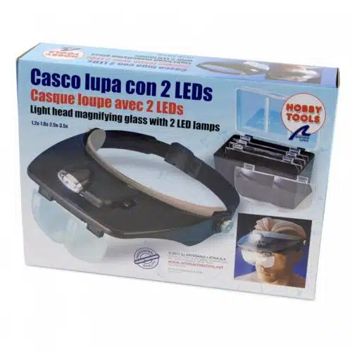 Artesania 27054-1 Casco lupa con 2 LEDs
