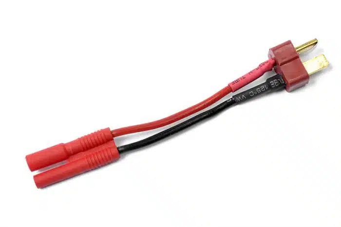 Conversie kabel 2mm goudstekker > Dean
