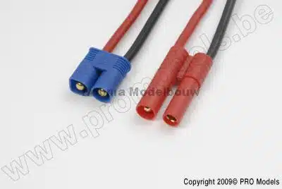 Conversie kabel E-Flite Man. > 4mm gou
