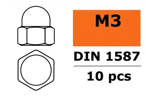 Dopmoer , M3, Gegalvaniseerd staal (10