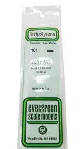 Evergreen 101 strip 0.25x0.75