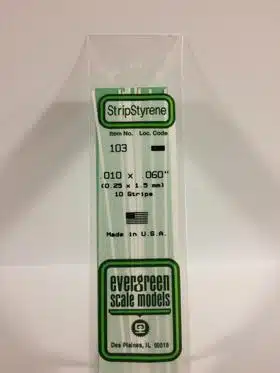 Evergreen 103 strip 0.25x1.5