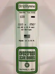 Evergreen 109 strip 0.25x6.4