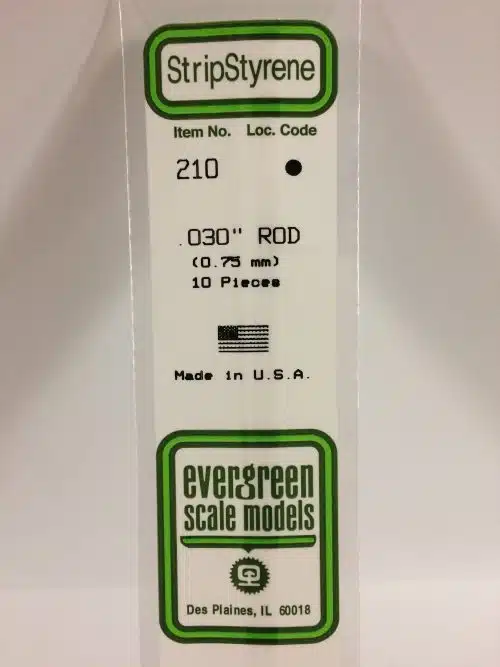 Evergreen 210 staaf 030'' 0.75mm