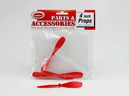 GUILLOW'S 126 4" PLASTIC PROPELLER ELECTRIC 3pcs.