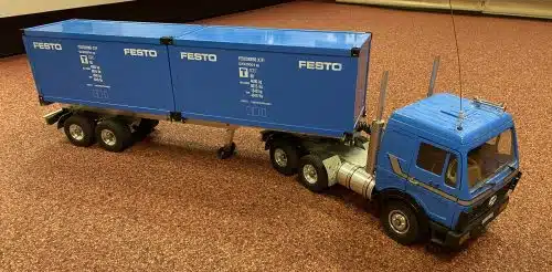 Gebruikt Wedico Mercedes DB1632 Met Trailer Voor Containers