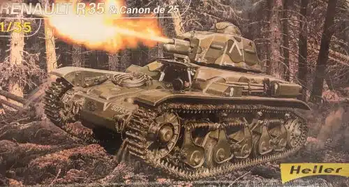 Heller 81133 RENAULT R35 & Canon de 25
