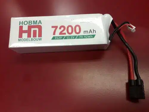 Lipo 3S2p11.1 v 7200 mAH 79.92Wh 100c/200c