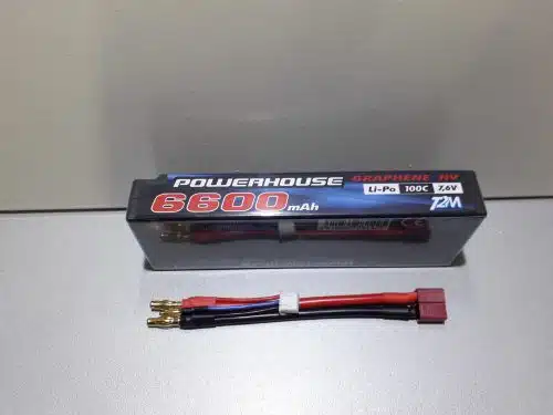 Lipo accu 6600MAH 100c 7.6V