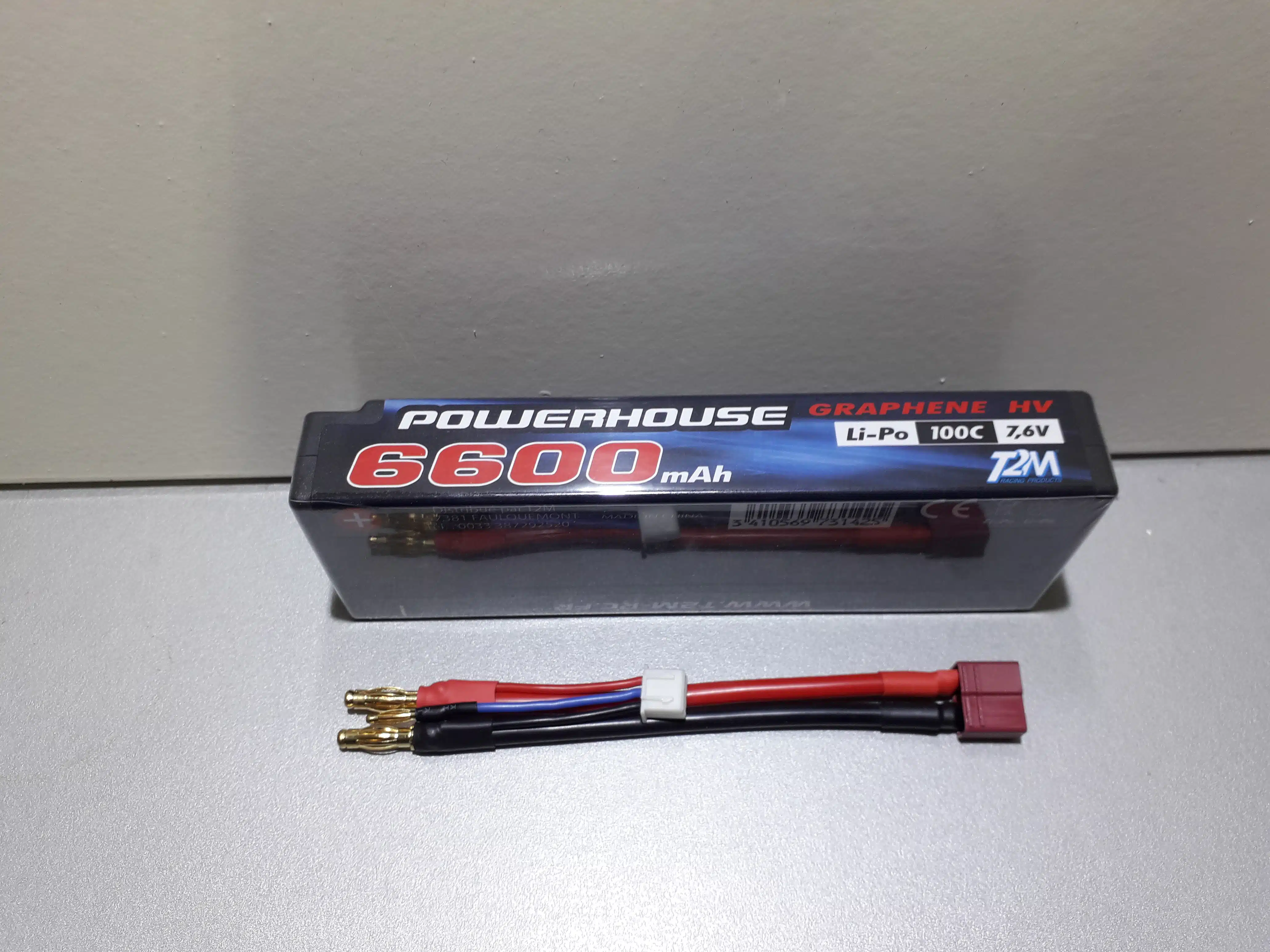 Lipo accu 6600MAH 100c 7.6V