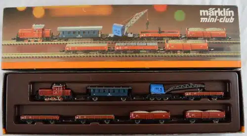 Marklin 8103 Spoorbouwtrein, treinset met BR 260 DB en 7 wagens