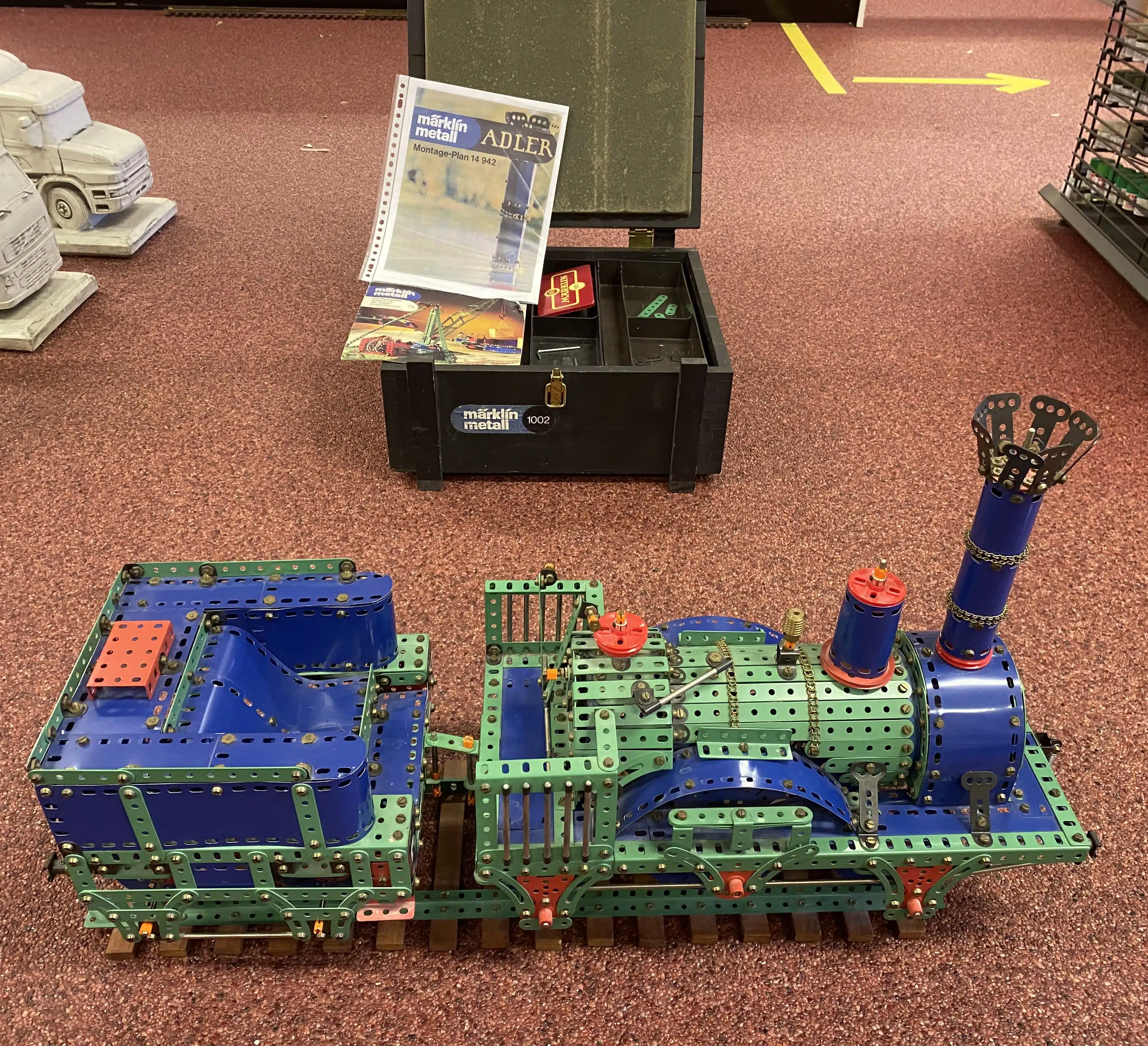 Marklin Metall 1002 adler Met orginele zwarte kist Gebouwd