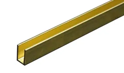 Messing U-Profiel 6X3