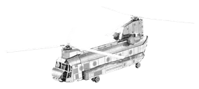 Metal Earth 084 CH-47 Chinook