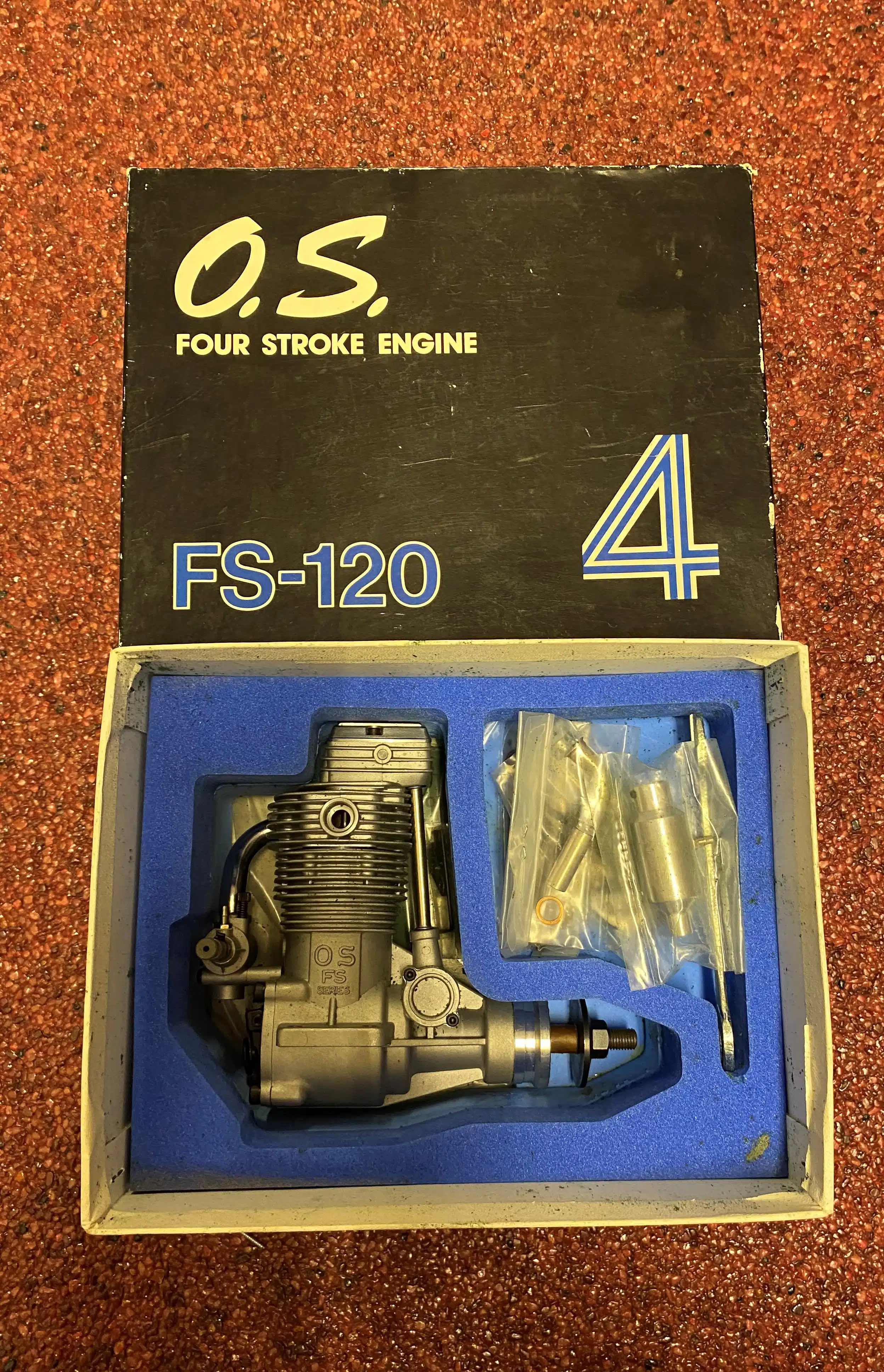 OS FS-120 4-Takt Vliegtuig Motor Nieuw In Doos