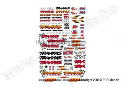 Official Team Traxxas racing decal set