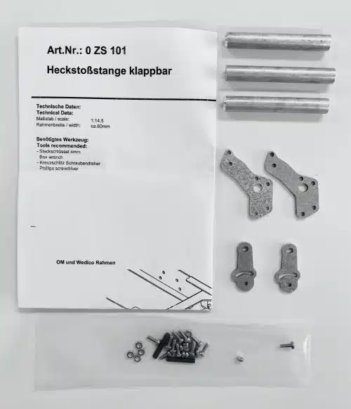 Osswald Modelbau 0 ZS 101 Heckstossstange klappbar