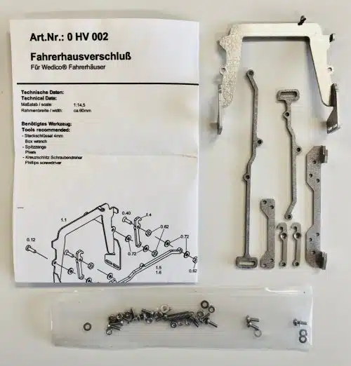 Osswald Modellbau 0 HV 002 Fahrerhausverschluss MAN, MB SK