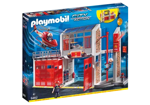 Playmobil 9462 Grote brandweerkazerne met helicopter