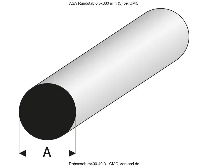 Raboesch 400-49/3 Rond massief 0.5 x 330mm