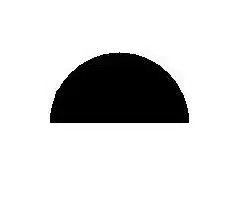 Raboesch 6,0MM 30CM Half rond massief wit kunst