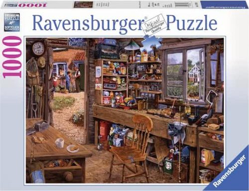 Ravensburger197903 Puzzel Dad's shed 1000 stukjes