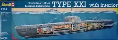 Revell 05078 U-Boot Typ XXI U 2540 &Interieur 1:144