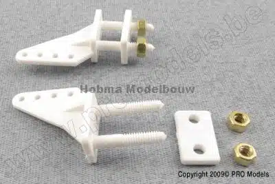 Roerhoorn 30mm incl. M3 moeren (2st)