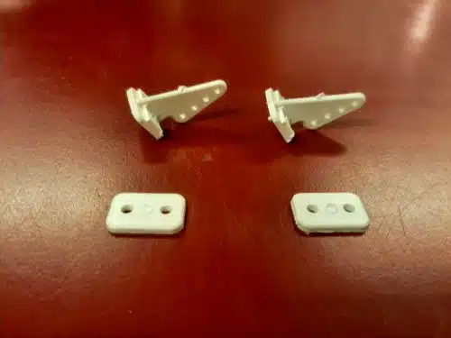 Ruderhorn 2st. 23mm 4 oogjes