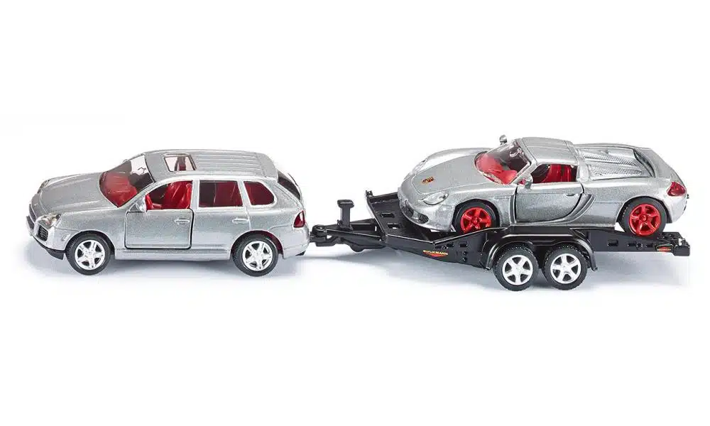 Siku 2544 PKW mit Transport-Anhanger