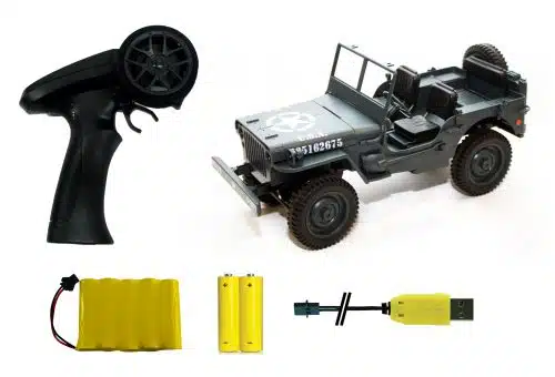 Siva 50370 military car 1:14 4WD 2,4 GHz grijs