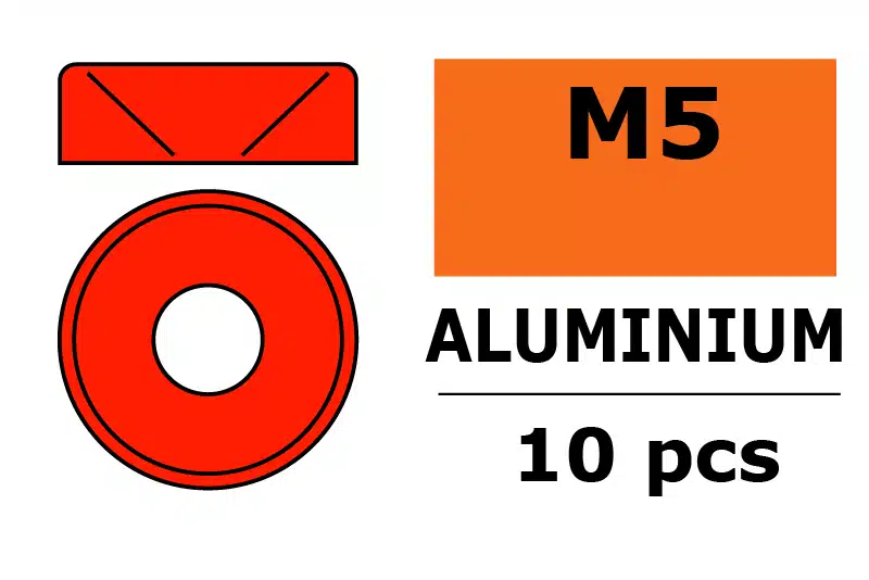 Sluitring M5 "Rood" voor verzonken sch