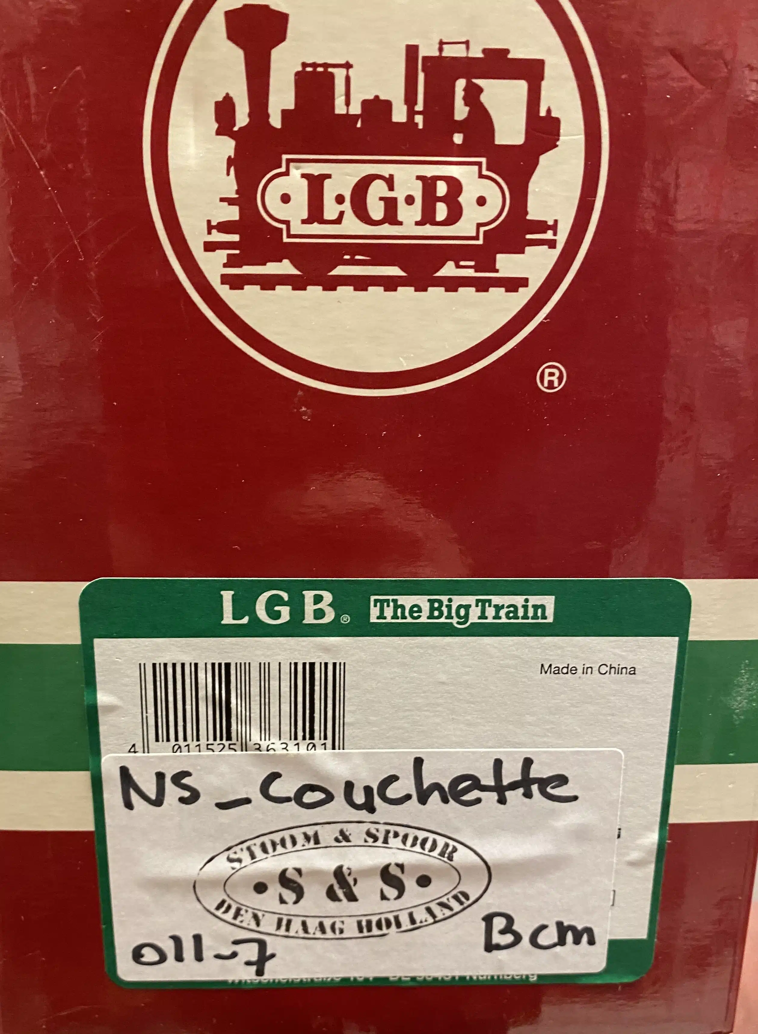 Stoom en Spoor NS Couchette Wagon Met Nummer 011-7 , voor de LGB baan