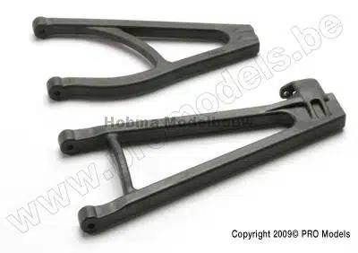 Suspension arms, adjustable wheelbase