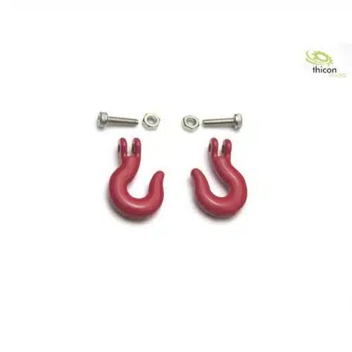Thicon Models 20089 1:10/1:14 Haken Metall Rot 2 Stuck