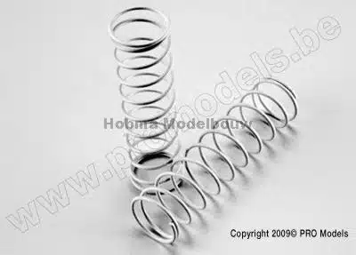 Traxxas 2457A Springs, rear (white) (2