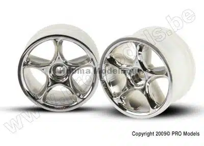 Traxxas 2472 Wheels, Tracer 2.2" (chro