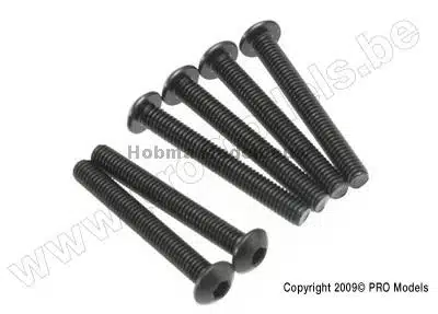 Traxxas 2591 Screws, 3x23mm button-hea