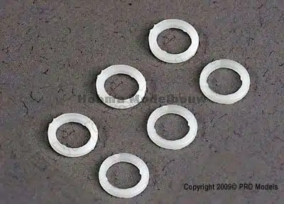 Traxxas 3685 White plastic washers (5x