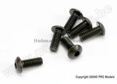 Traxxas 3936 Screws, 4x10mm button-hea