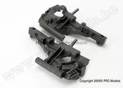 Traxxas 5630 Bulkhead, front (left & right halves)