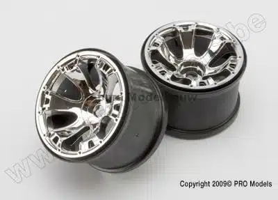 Traxxas 5671 Wheels, Geode 3.8" (chrome) (2) (use w