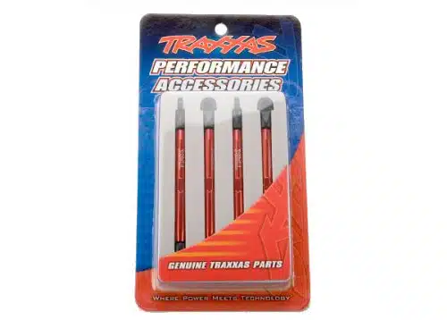 Traxxas 7138x Toe links, aluminum (red-anodized) (4)