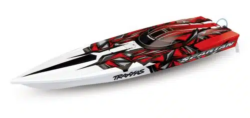 Traxxas Spartan BL 2.4GHz TSM rood Wit tra57076-4rood wit