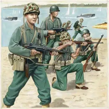 US-Marineinfanterie WO II