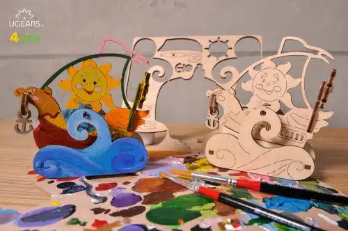 Ugears Coloring zeilboot