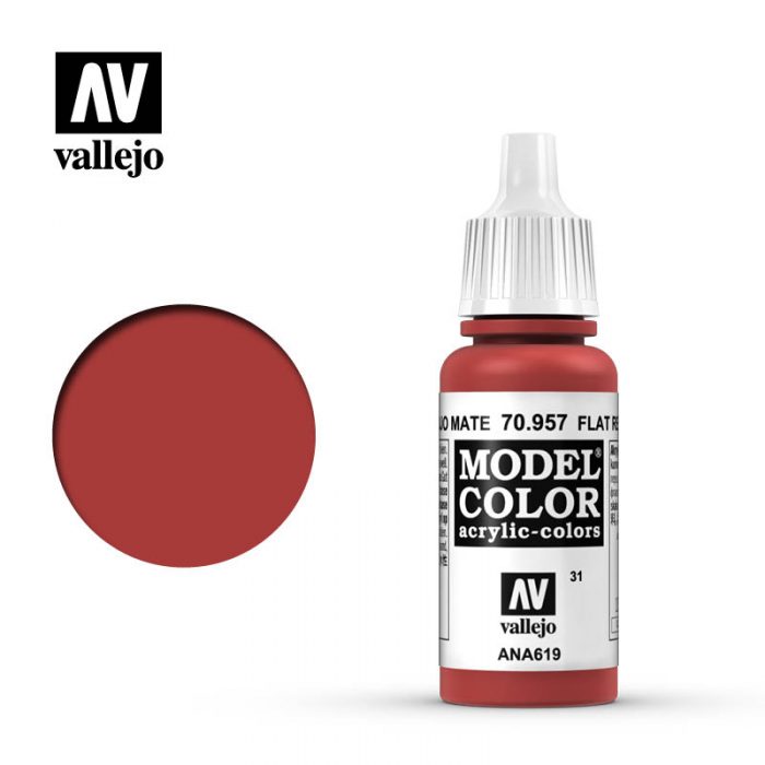 Vallejo 70957 (31) Model Color Flat Red